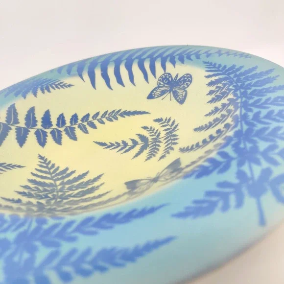 Moorland Chelsea Works Burslem Studio Pottery Stand Bowl Trinket Pin Dish Trial